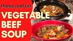 Vegetable Beef Soup - The BEST Crockpot Recipe EVER!