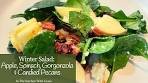 Winter Spinach Salad with Apples, Gorgonzola Cheese & ...