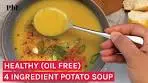 4 Ingredient Potato Soup (Vegan + Oil Free)