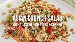 Asian Crunch Salad with Toasted Rice Puffs & Cashew