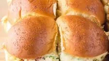 Baked Jalapeño Popper Chicken Sliders