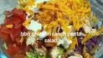 BBQ Chicken Ranch Pasta Salad Recipe | Quick and Easy ...