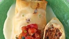Beef and Bean Chimichangas