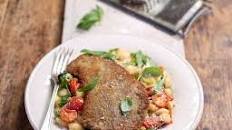 Beef Schnitzels with Heirloom Tomato & Basil Pasta
