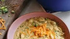 Broccoli & Cheddar Soup with Shells