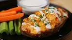Buffalo Chicken Potato Skins