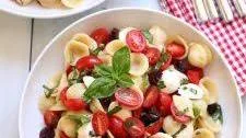 Caprese Pasta Salad with Olives