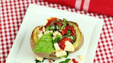 Caprese Stuffed Baked Potatoes