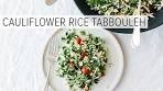 CAULIFLOWER RICE TABBOULEH | a healthy, lemony herb ...