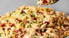 Cheddar, Bacon & Pea Pasta Salad