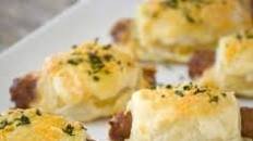 Cheesy Breakfast Sausage Rolls