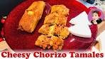 Cheesy Chorizo Tamales