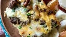 Cheesy Sausage Hash Brown Casserole