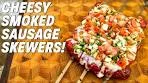 Cheesy Smoked Sausage Skewers! | Ash Kickin' BBQ