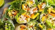 Chicken Avocado & Mango Summer Rolls