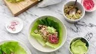 Chickpea Salad Wraps w/ Avocado Dill Sauce