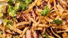 Chili Lime Chicken Salad with Crispy Tortilla Strips