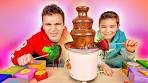 CHOCOLATE FONDUE CHALLENGE ! Le défi de la fontaine ...