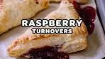Fresh raspberry turnovers - a yummy puff pastry dessert with ...