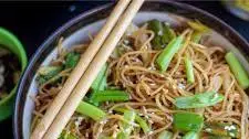 Garlic and Spring Onion Noodles