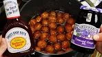Grape Jelly & Barbecue Meatballs Recipe - on the stove!