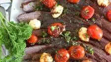 Grilled Flank Steak Caprese