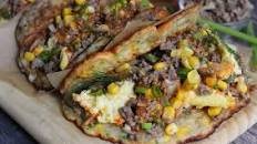GROUND BEEF PANCAKE TACOS