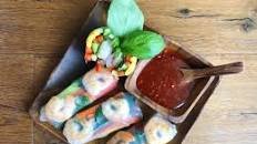 Healthiest Rainbow Shrimp Spring Rolls