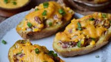 Healthy Stuffed Potato Skins