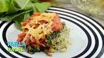 Herb Rice with Spinach and Tomato Gravy by Tarla Dalal