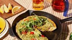 Herby spring vegetable frittata