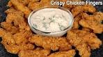 Homemade Crispy Chicken Fingers Recipe | How to make ...