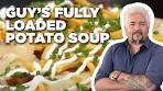 How to Make Guy's Fully Loaded Potato Soup | Guy's Big Bite ...
