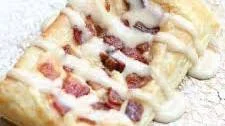 Maple Glazed Bacon and Cream Cheese Danish