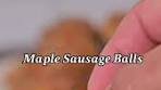 Maple Sausage Balls! Recipe ⬇️ These maple sausage ...