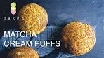 MATCHA Cream Puff Recipe | BAKEN