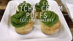 Matcha Green Tea Cream Puffs (Liliha Bakery) | Woo Can Cook