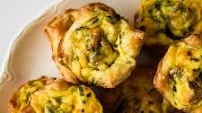 Mini Bacon Quiches with Puff Pastry