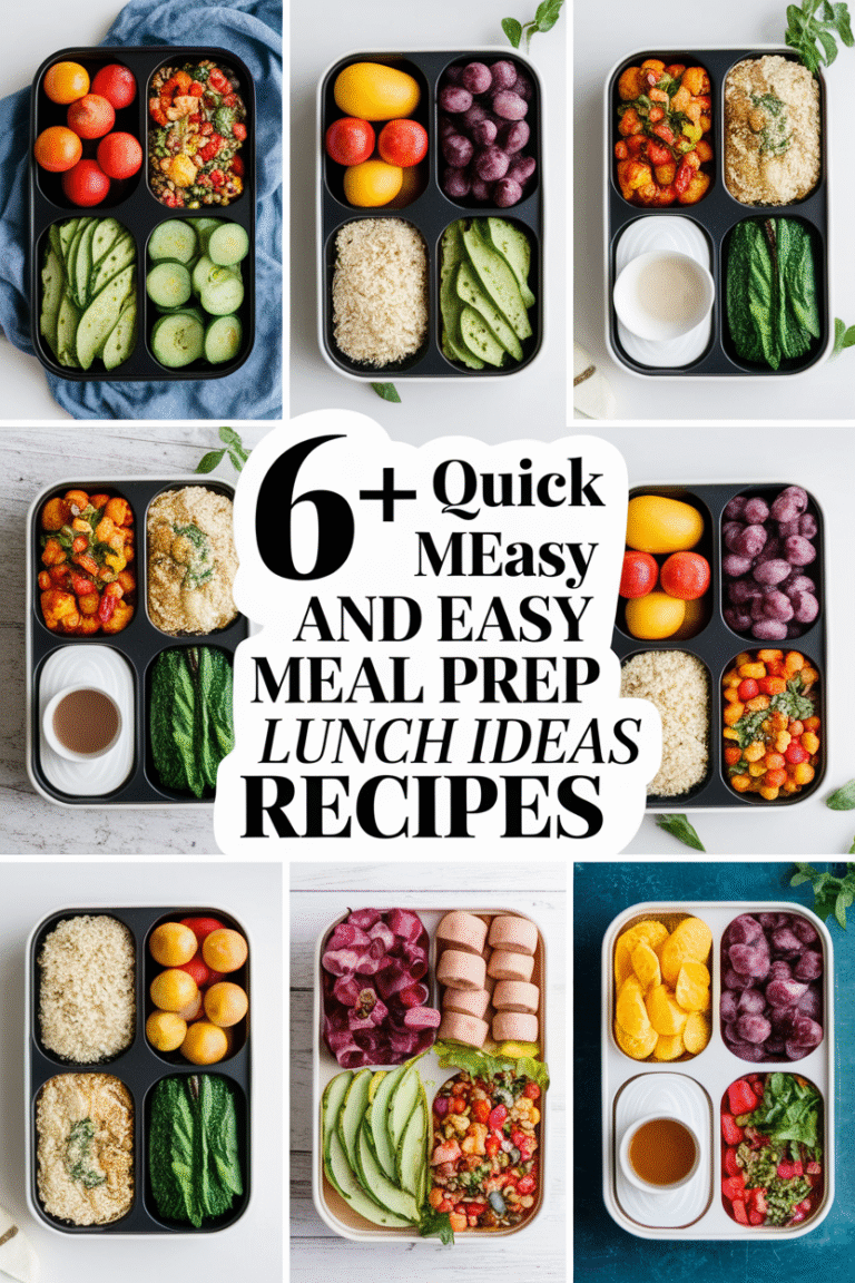 6+ Easy Meal Prep Lunch Ideas to Make Your Week Delicious and Stress ...
