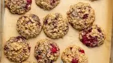 Raspberry Oatmeal Cookies