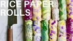 Rice Paper Rolls | Recipe for Rainbow Spring Rolls (+ Bare ...