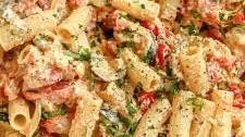 Roasted Vegetable Feta Pasta