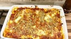 Roasted Zucchini and Sausage Lasagna with Garlic Oregano Breadcrumbs