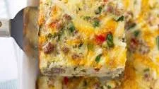 Sausage Hashbrown Breakfast Casserole