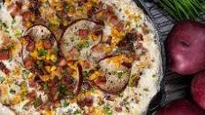 Scalloped Potatoes with Ham, Corn & Bacon