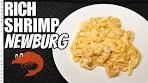 Shrimp Newburg (in a creamy sherry infused cheesy sauce)