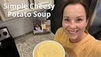 Simple Cheesy Potato Soup | Easy dinner for soup season