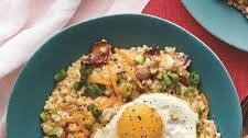 Slow Cooker Savory Oatmeal with Bacon, Scallions, and Cheddar