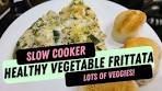 SLOW COOKER VEGETABLE FRITTATA! || HEALTHY ...