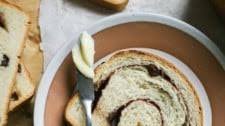 Sourdough Cinnamon Raisin Bread {with vanilla-soaked raisins!}